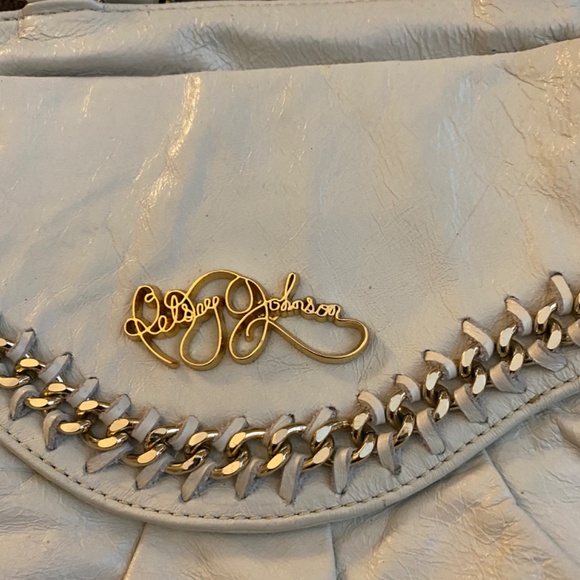 Betsey Johnson Cream Tassle Chain Purse - Picture 2 of 12